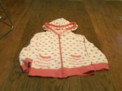 Girls heart hoodie 12-18 months