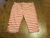 Red and white stripped leggings
